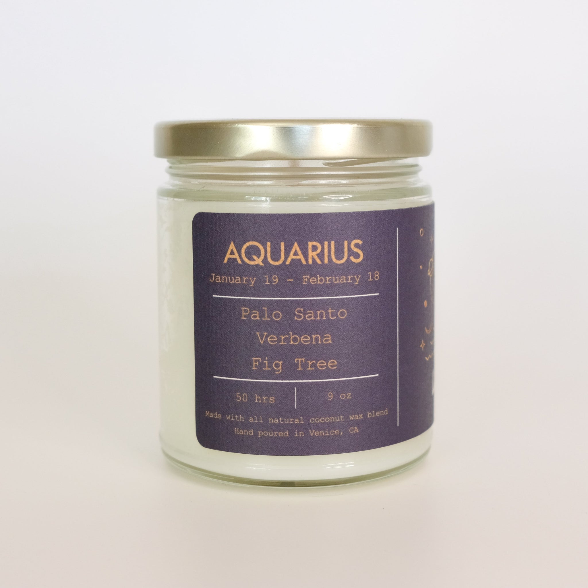 Aquarius, Zodiac Candle