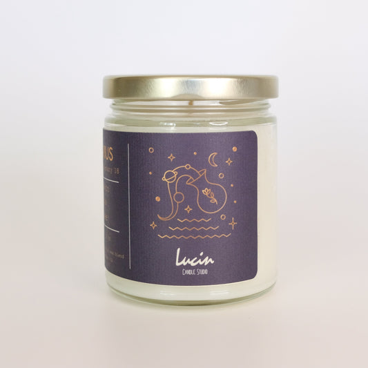 Aquarius, Zodiac Candle