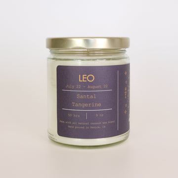 Leo, Zodiac Candle