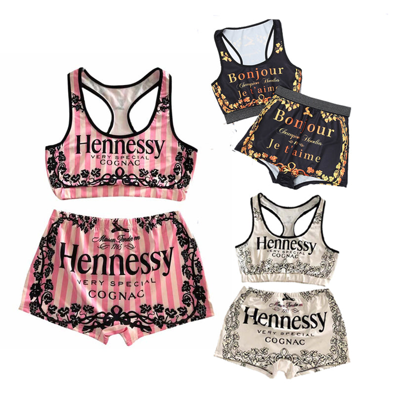 Two Piece Set Polyester Vest and Short Summer Babypink White Outfit