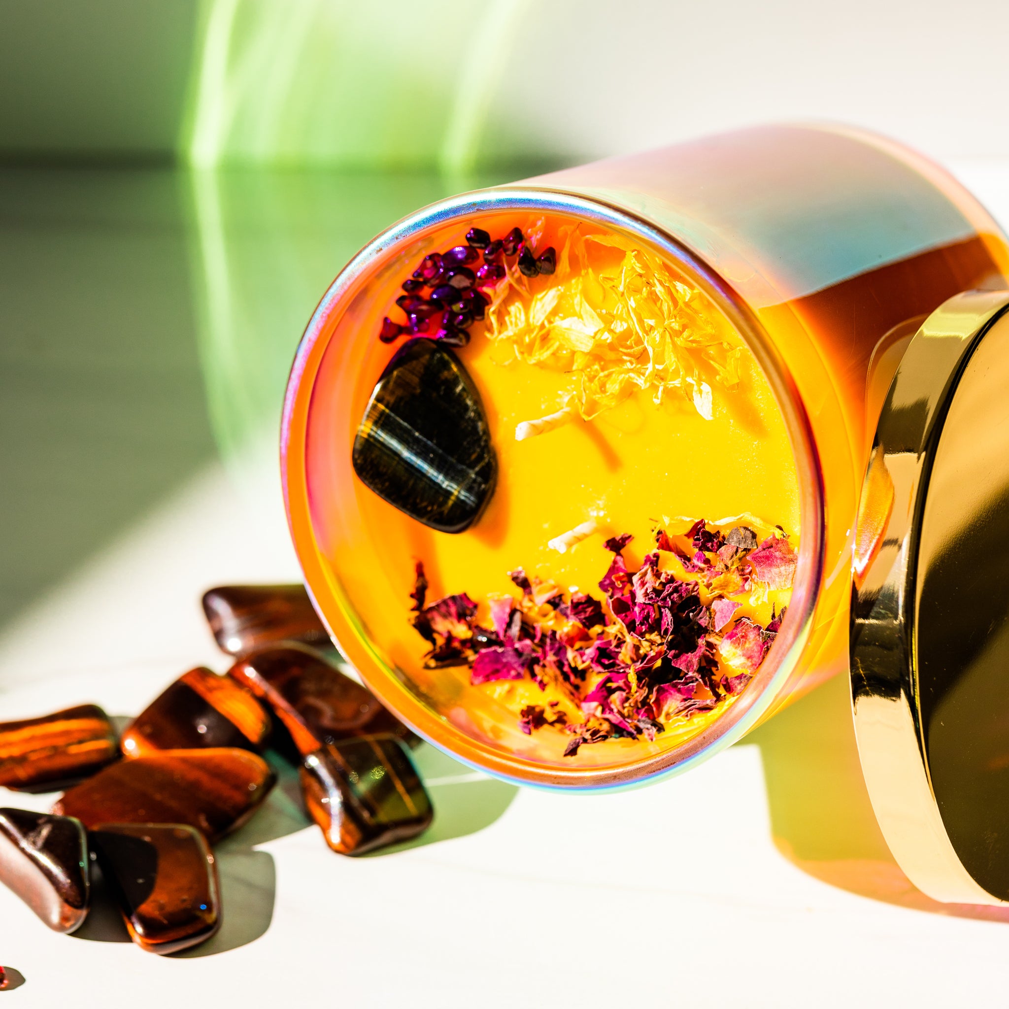 Vegan Soy Crystal Affirmation Candle | ATTITUDE OF GRATITUDE